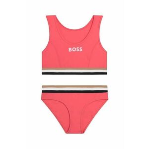 BOSS costum de baie pentru copii din două piese culoarea rosu imagine