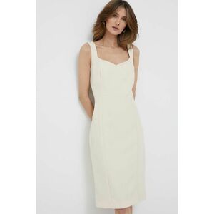 Artigli rochie culoarea bej, mini, mulata imagine