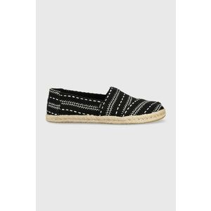 Toms espadrile Alpargata Rope culoarea negru, 10019676 imagine