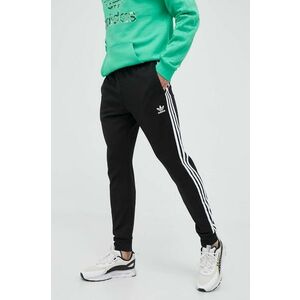 adidas Originals pantaloni de trening din bumbac culoarea negru, cu imprimeu imagine