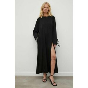 Gestuz rochie culoarea negru, maxi, oversize imagine