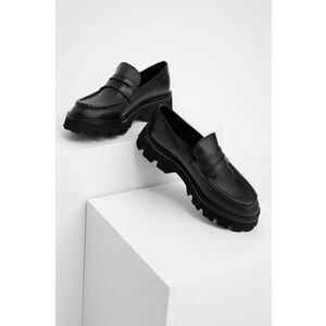 Answear Lab mocasini de piele femei, culoarea negru, cu platforma imagine