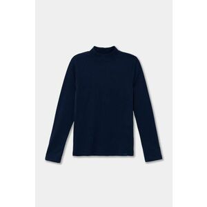 United Colors of Benetton longsleeve din bumbac pentru copii culoarea albastru marin, neted, 3AOUC202V imagine