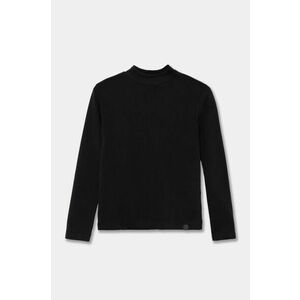 United Colors of Benetton longsleeve din bumbac pentru copii culoarea negru, neted, 3AOUC202V imagine