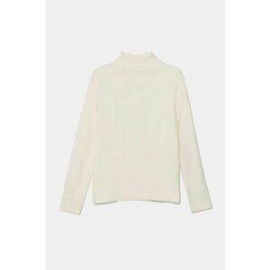 United Colors of Benetton longsleeve din bumbac pentru copii culoarea bej, neted, 3AOUC202V imagine