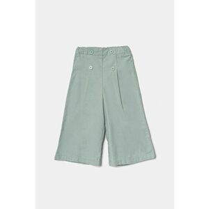 United Colors of Benetton pantaloni din catifea pentru copii culoarea verde, neted, 4O5GGF025 imagine