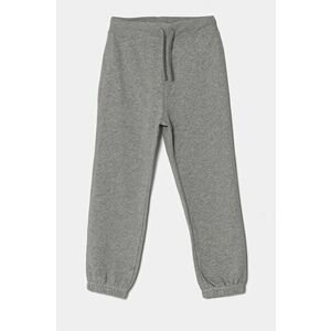 United Colors of Benetton pantaloni de trening pentru copii culoarea gri, neted, 3EB5CF05L imagine