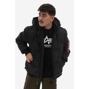 Alpha Industries geacă Logo Puffer bărbați, culoarea negru, de iarnă 108107.03-black imagine