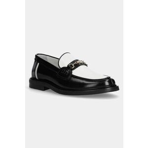 Filling Pieces mocasini de piele Loafer Polido culoarea negru, cu toc plat imagine