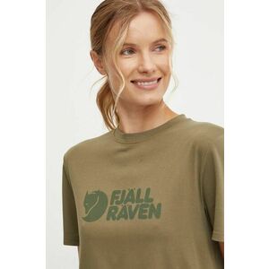 Fjallraven tricou Fjällräven Logo Tee W femei, culoarea verde, F87146.620 imagine