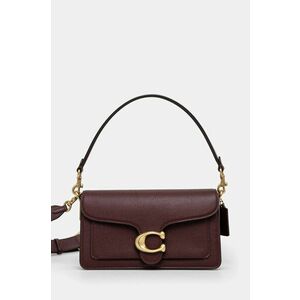 Coach poseta de piele culoarea bordo imagine