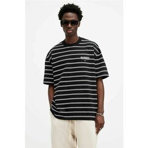 AllSaints tricou din bumbac UNDERGROUND STRIPE S modelator imagine