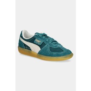 Puma sneakers din piele intoarsă Palermo Vintage culoarea verde, 396841 imagine