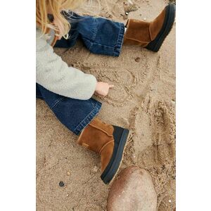 Liewood cizme de zapada din piele intoarsa Mattie Suede Boot culoarea maro, LW19227 imagine