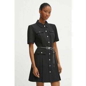 MICHAEL Michael Kors rochie culoarea negru, mini, mulata, MF482IZ3GZ imagine