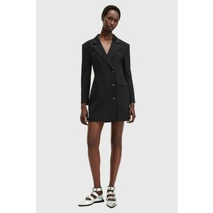 AllSaints rochie ERYKAH culoarea negru, mini, mulata, W273DB imagine