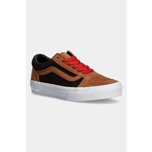 Vans teniși din piele pentru copii Old Skool culoarea maro, VN000CY8N1Z1 imagine