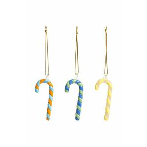 &k amsterdam pandantiv decorativ candy cane 3-pack imagine