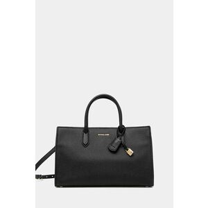 MICHAEL Michael Kors poseta de piele culoarea negru, 30F4GETS2L imagine