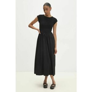 Answear Lab rochie culoarea negru, maxi, evazati imagine