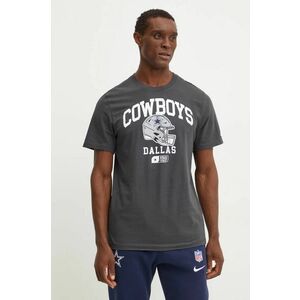 Nike tricou din bumbac Dallas Cowboys barbati, culoarea gri, cu imprimeu, N199-06F-7RD-5F1 imagine