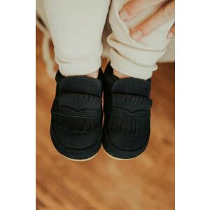 Donsje pantofi din piele intoarsa pentru bebe Jacx Shoes culoarea albastru marin, 1040300 imagine