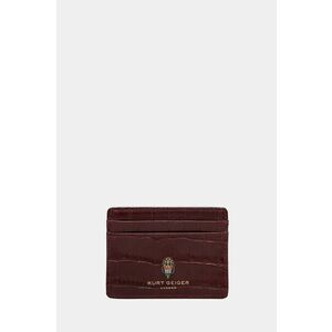 Kurt Geiger London carcasa din piele SMALL LEATHER GOODS culoarea bordo, 9342454149 imagine