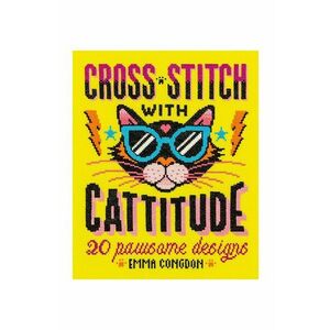 home & lifestyle carte Cross Stitch with Cattitude by Emma Congdon, English imagine