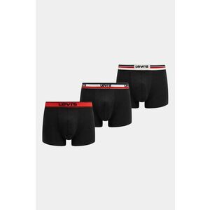 Levi's boxeri 3-pack barbati, culoarea negru, 37149-1036 imagine