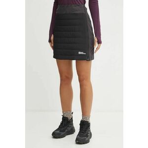 Jack Wolfskin fustă sport Alpspitze culoarea negru, mini, drept, A61776 imagine