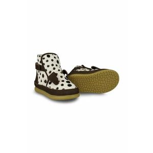 Donsje ghete de iarna pentru copii din piele Dubu Exclusive Shoes Dalmatian culoarea maro, 1500501 imagine