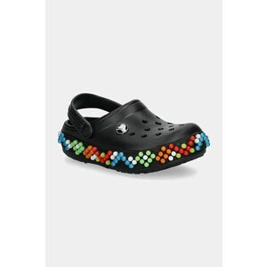 Crocs slapi copii CROCBAND COLORFUL LIGHTS CLOG culoarea negru, 210467 imagine