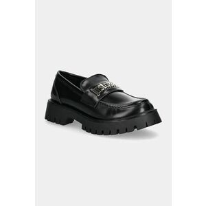 Just Cavalli mocasini femei, culoarea negru, cu toc plat, 77RA3S82 imagine