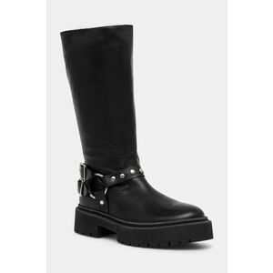 Steve Madden ghete de piele Gayet femei, culoarea negru, cu platforma, SM11003411 imagine