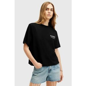 AllSaints tricou din bumbac OMNIUM LISA femei, culoarea negru, W137JB imagine