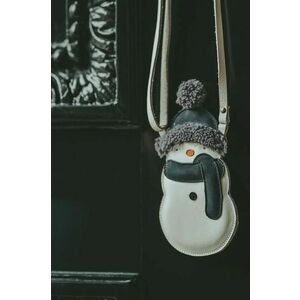 Donsje geanta de mana din piele pentru copii Britta Exclusive Purse Snowman culoarea alb, 5002032 imagine