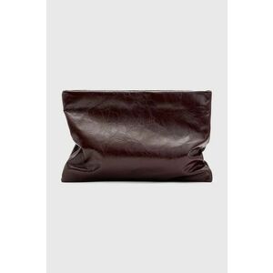 AllSaints poseta piele BETTINA CLUTCH culoarea bordo, W393XB imagine