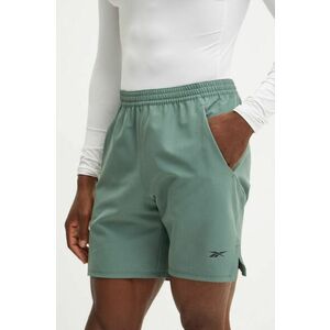 Reebok pantaloni scurți de antrenament Strength 4.0 culoarea verde, 100205356 imagine