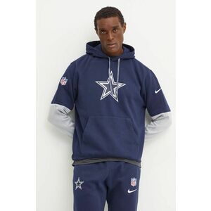 Nike bluza Dallas Cowboys barbati, culoarea albastru marin, cu glugă, modelator, 02F2-447M-7RD-87G imagine