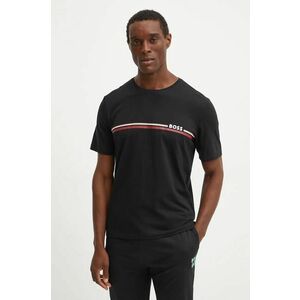 BOSS tricou lounge culoarea negru, cu imprimeu, 50527418 imagine