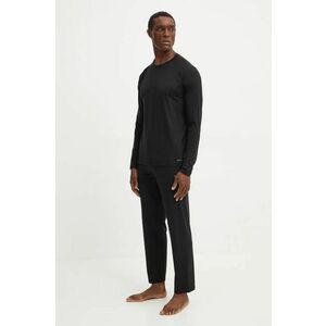 BOSS pijama barbati, culoarea negru, neted, 50527304 imagine