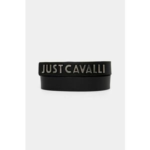 Just Cavalli curea de piele barbati, culoarea negru, 77QA6F10 ZP296 imagine