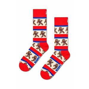 Happy Socks sosete Gingerbread Stripe culoarea rosu, P002056 imagine