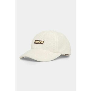 A.P.C. șapcă din amestec de lână casquette charlie polaire culoarea alb, cu imprimeu, PSAKA.M24146 imagine