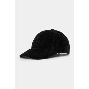 A.P.C. șapcă de baseball din catifea casquette charlie culoarea negru, neted, COEZQ.M24069 imagine