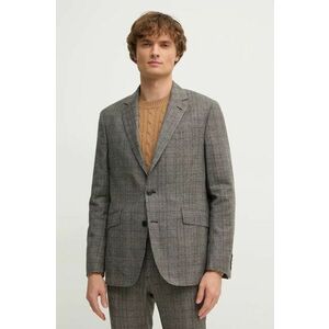 Hackett London geaca de lana culoarea maro, HM470542R imagine