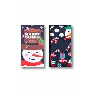 Happy Socks sosete GIFTBOX 3-pack culoarea albastru marin, P001740 imagine