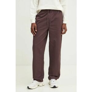 Billabong pantaloni de bumbac Larry Twill Pant culoarea violet, drept, ABYNP00186 imagine