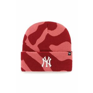 47 brand caciula MLB New York Yankees culoarea rosu, B-FRFMK17ACE-IR imagine