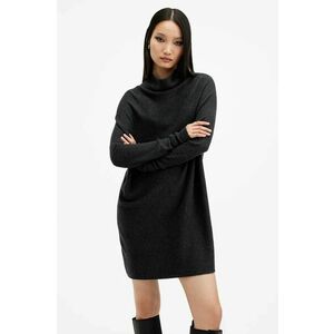 AllSaints rochie din lana RIDLEY culoarea negru, mini, drept, W190DA imagine